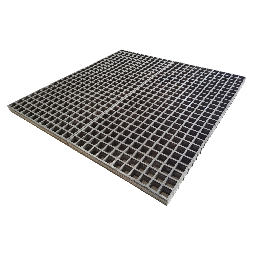 3.3ft*1.6ft Rectangular Fiberglass Grille 1.5″ Thick Grey FRP Grating 1 Pcs/Case