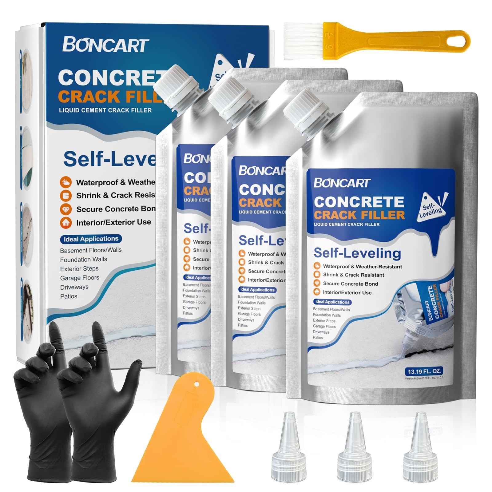 Concrete Crack Filler, Self-Leveling & Fast-Drying, Waterproof Sealant, High …