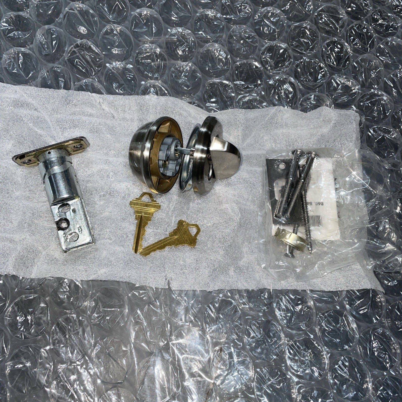 Schlage B60N619 Single Cylinder Deadbolt – Satin Nickle