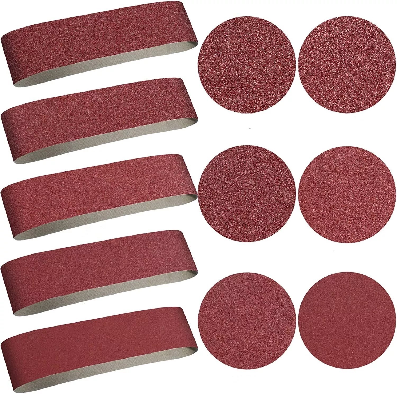 228PCS 4×36 in Sanding Belts Sander Belt 6in PSA Self Adhesive Discs 60-400 Grit