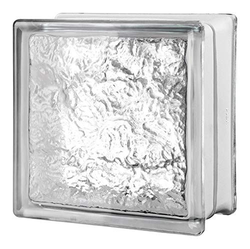 Seves 5002873 8 x 8 x 4 in. Cortina Glass Block – Pack of 8