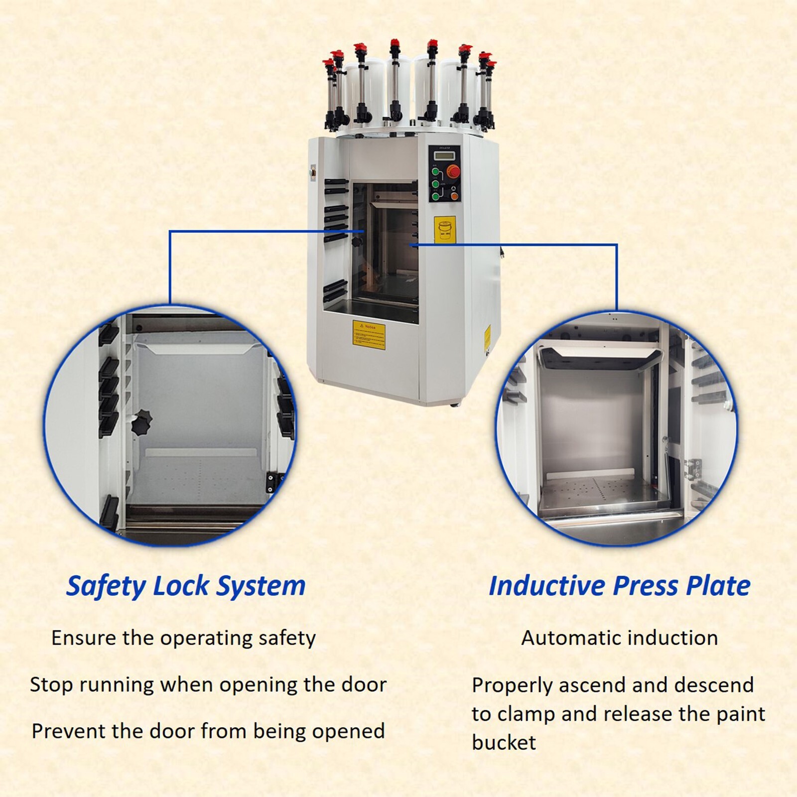16*2L Multifunctional Automatic Ink Paint Mixing and Color Matching Machine 110V