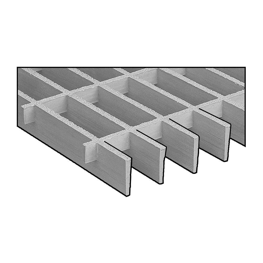 FIBERGRATE 874020 Moltruded Grating,Span 6 ft. 4AUP9