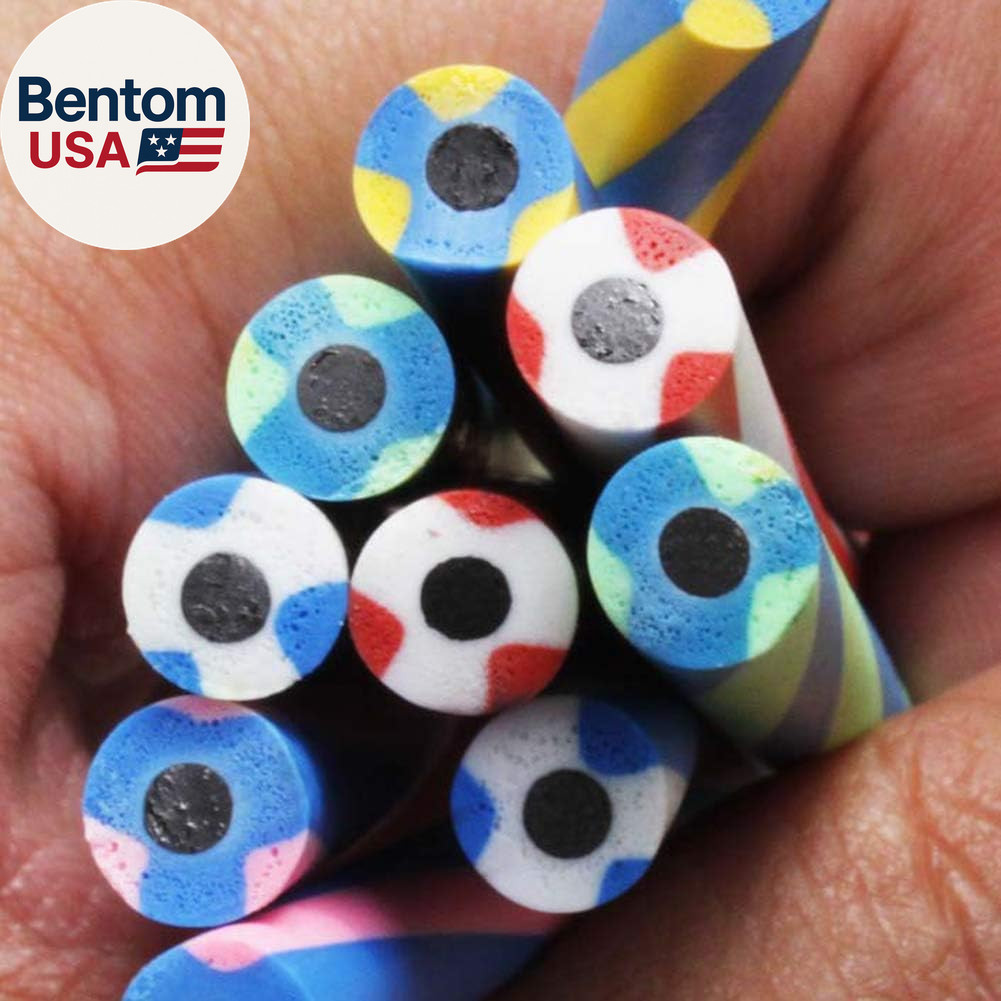 35 PCS Colorful Flexible Soft Bendable Pencil with Eraser, Magic Striped Pencil