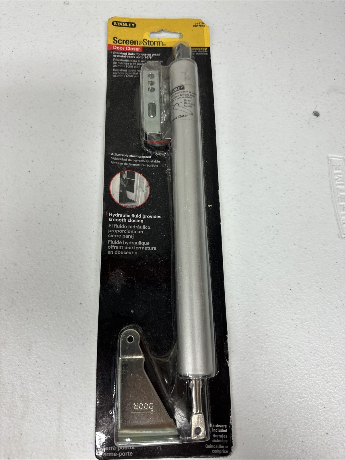 Stanley 74-5775 Pneumatic Air Controlled Adjustable Door Closer Screen/Storm
