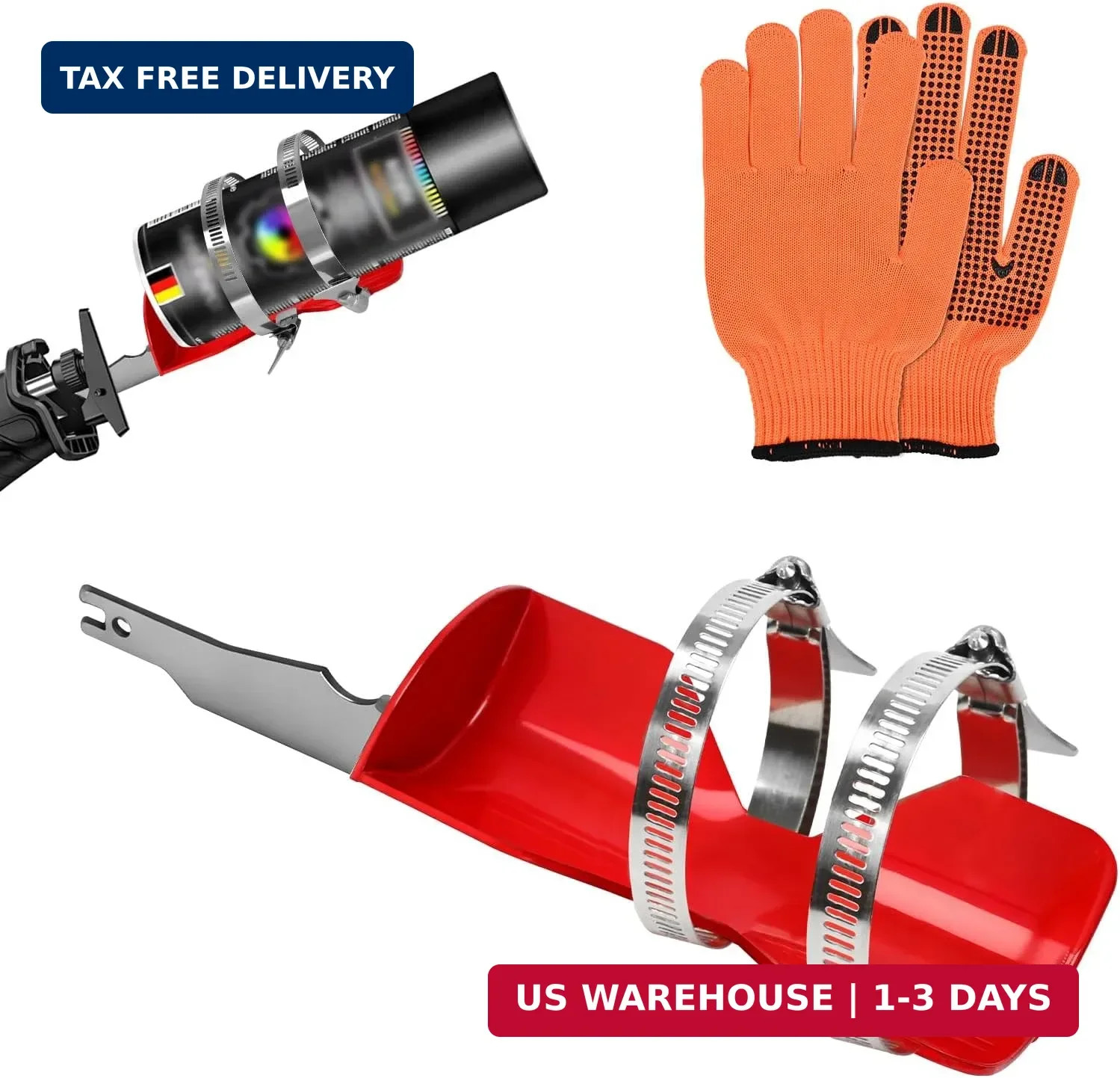 Spray Paint Can Shaker for Reciprocating Saw, Double Clamp Designs for Better Sl