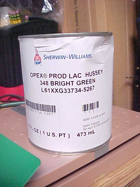 Sherwin Williams 1 pint Opex Lac Hussey 348 Bright Green