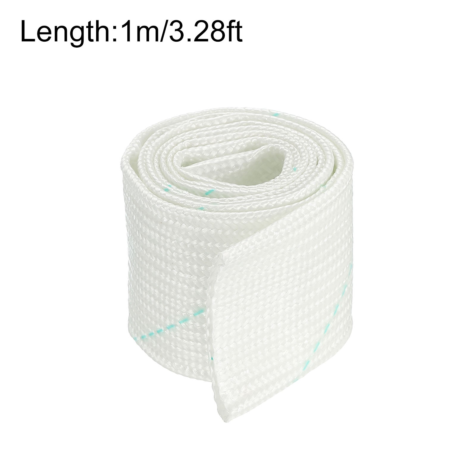 Fiberglass Sleeve Insulation Tube,30mm/1.17inch IDx1m/3.28ft for Cable Wire,2pcs