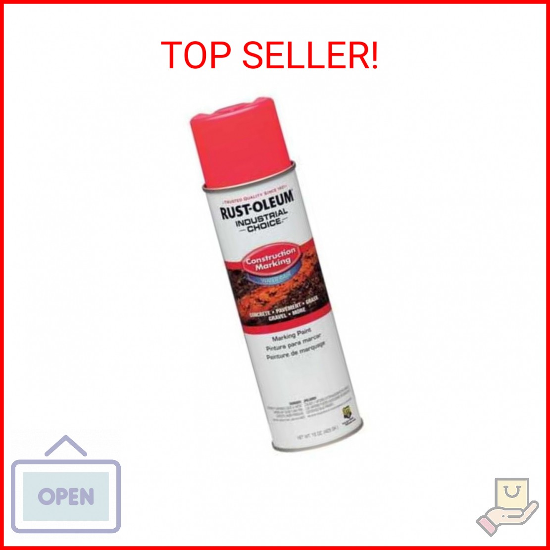 Rust-Oleum 17 oz 264702 Fluorescent Pink Industrial Choice M1400 System Water-Ba