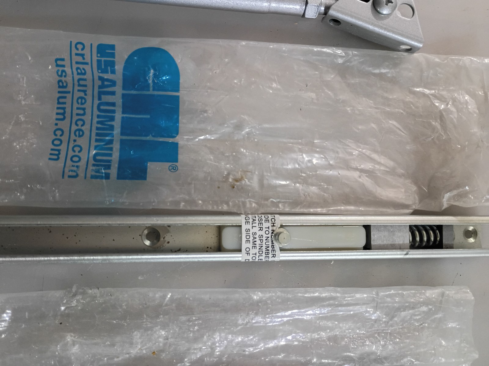 Miscellaneous Overhead Concealed Door Closer Parts Lot Aluminum NOS CRL Jackson