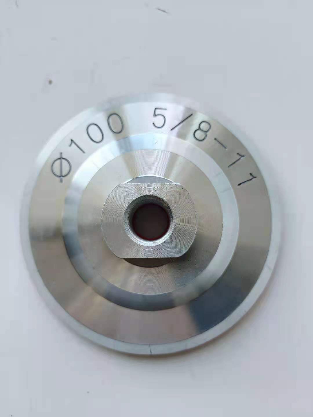 5-Inch Aluminum Backer Pad/Hook and Loop Backing Plate Holder with Arbor 5/8″-11