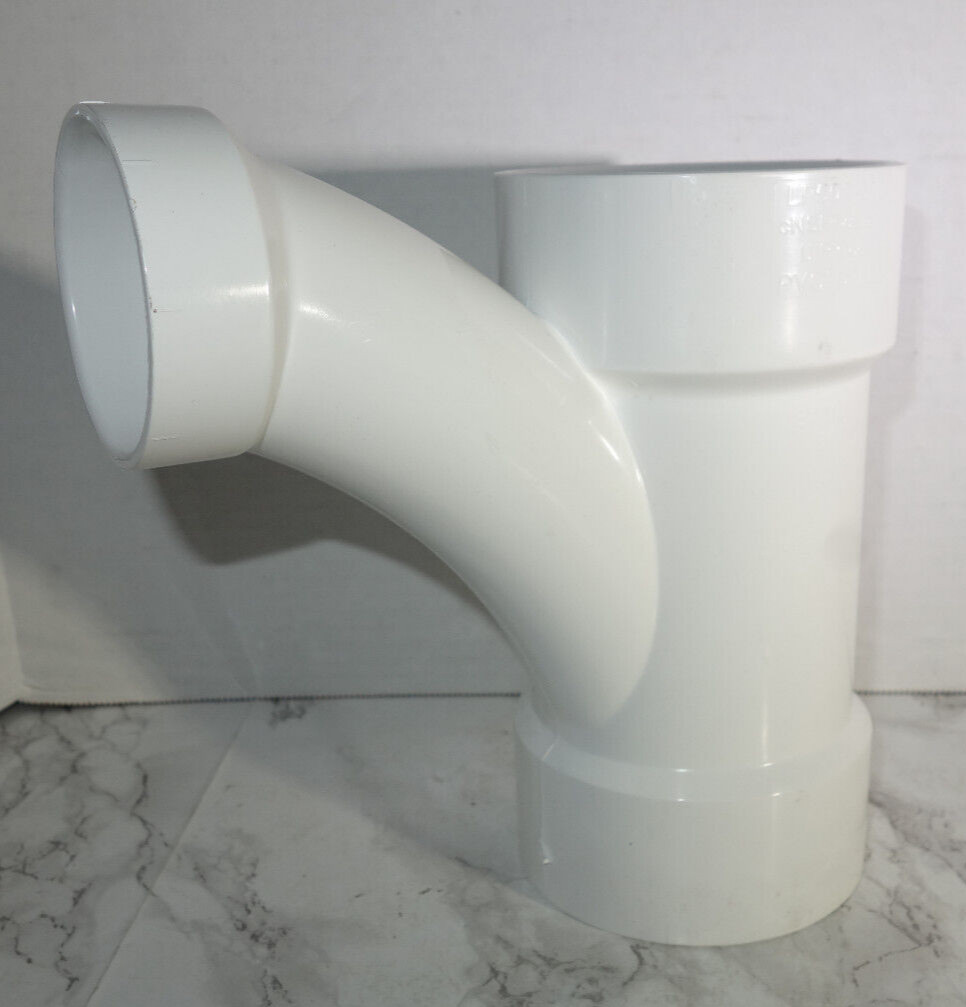Lesso 3 Inch x 3″ x 2″ PVC DWV Reducing Combination Tee Wye 1/8 Bend LP502-338