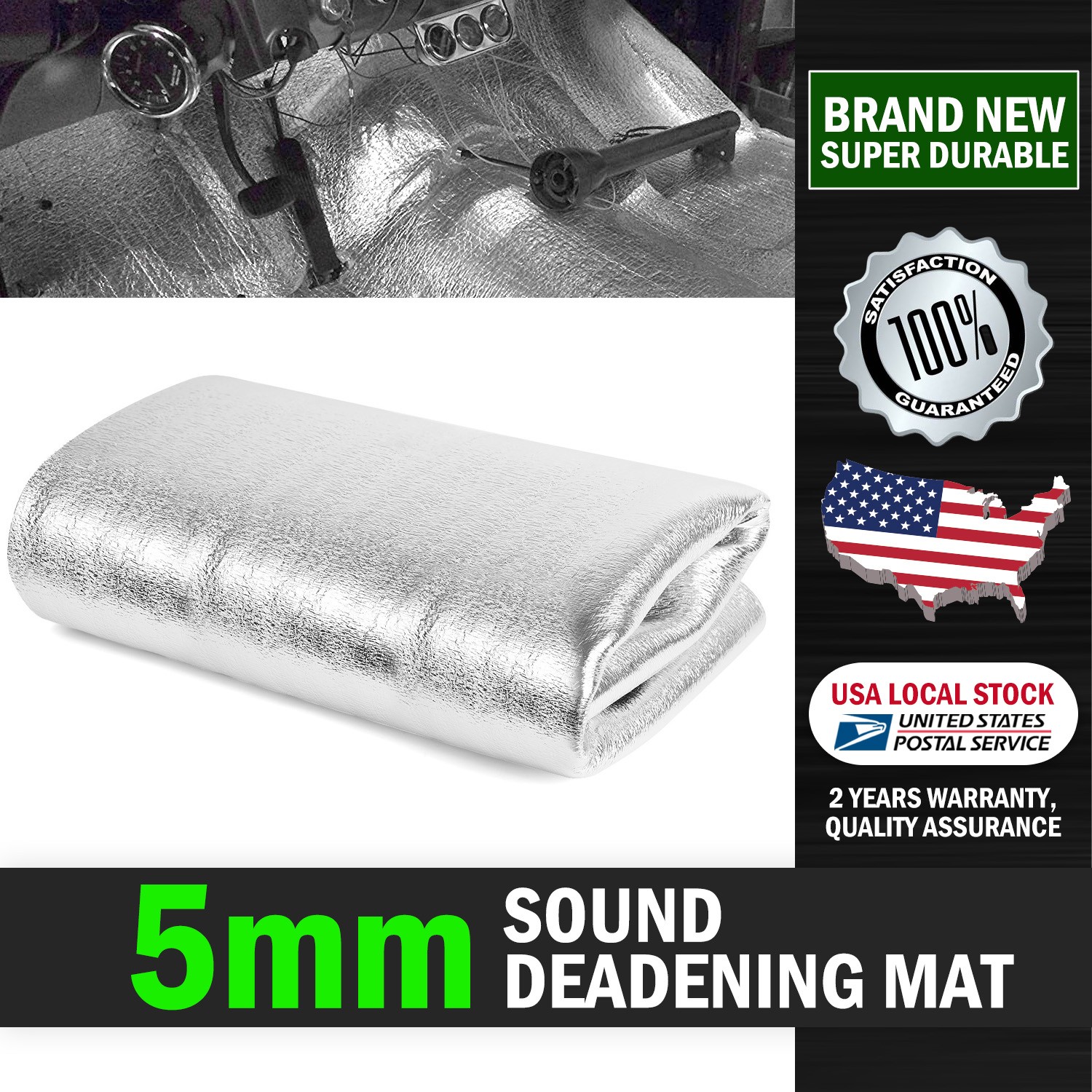 Single Side Aluminum Foil Reflective Insulation Roll for Keep Heat 60″×40″ 5mm