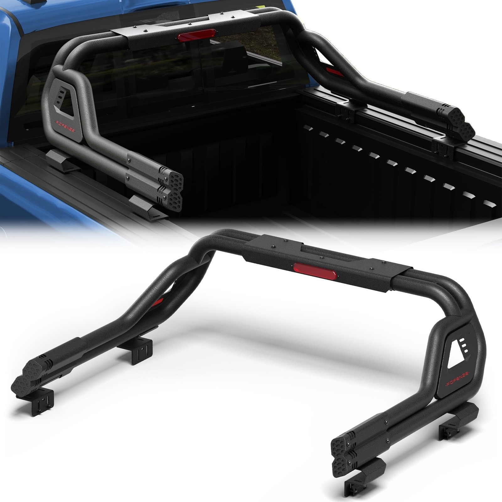 Roll Bar Chase Rack for F-150 Silverado Ram Carbon Steel Powder Coated 21.77″H