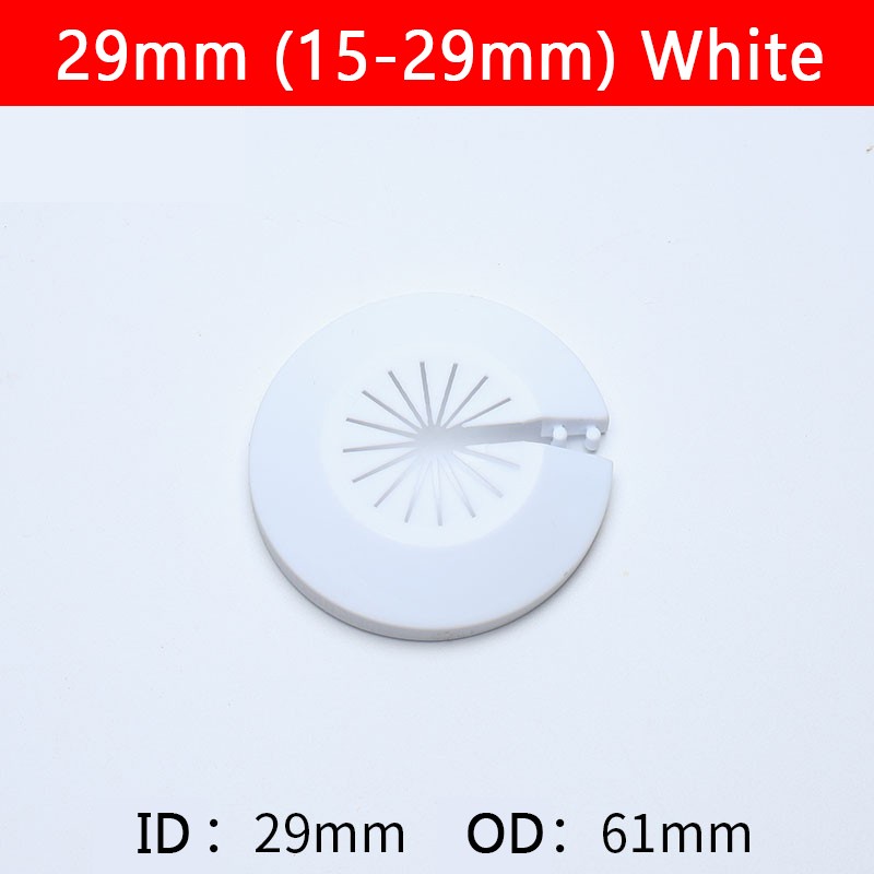 Radiator Pipe Covers PP Plastic Collar Rosette Rose 20 25 29 32 40 45 50mm