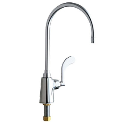 Chicago Faucet, 350-GN8AE3-317XKAB, Chrome, Single Hole, Single Supply, New