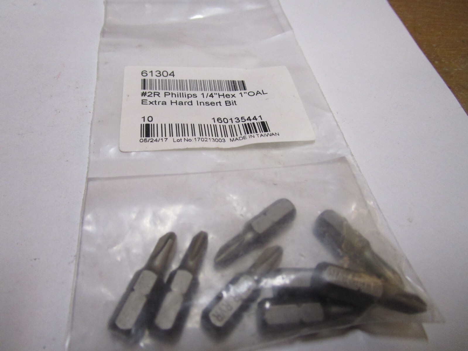 #2R Phillips 1/4″ Hex 1″ OAL Extra Hard Insert Bit QTY 8