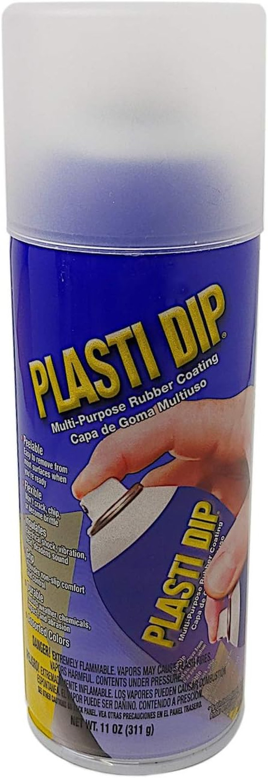 11 oz Clear Aerosol – Transparent Peelable Rubber Coating Spray, Removable Prote