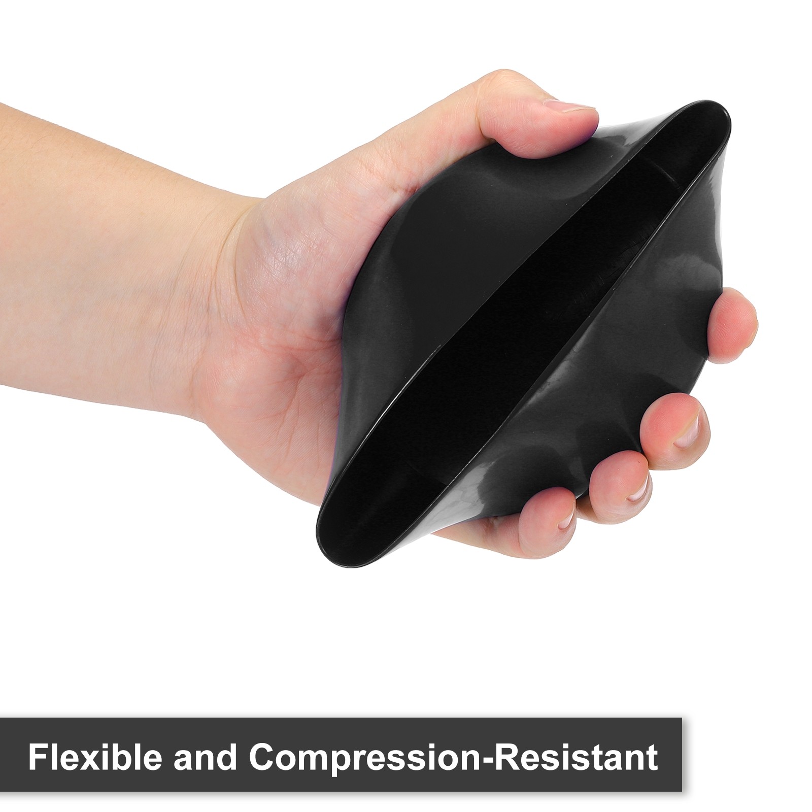 125mm (4 15/16″) ID Rubber End Caps Pipe & Fence Post Protectors Black