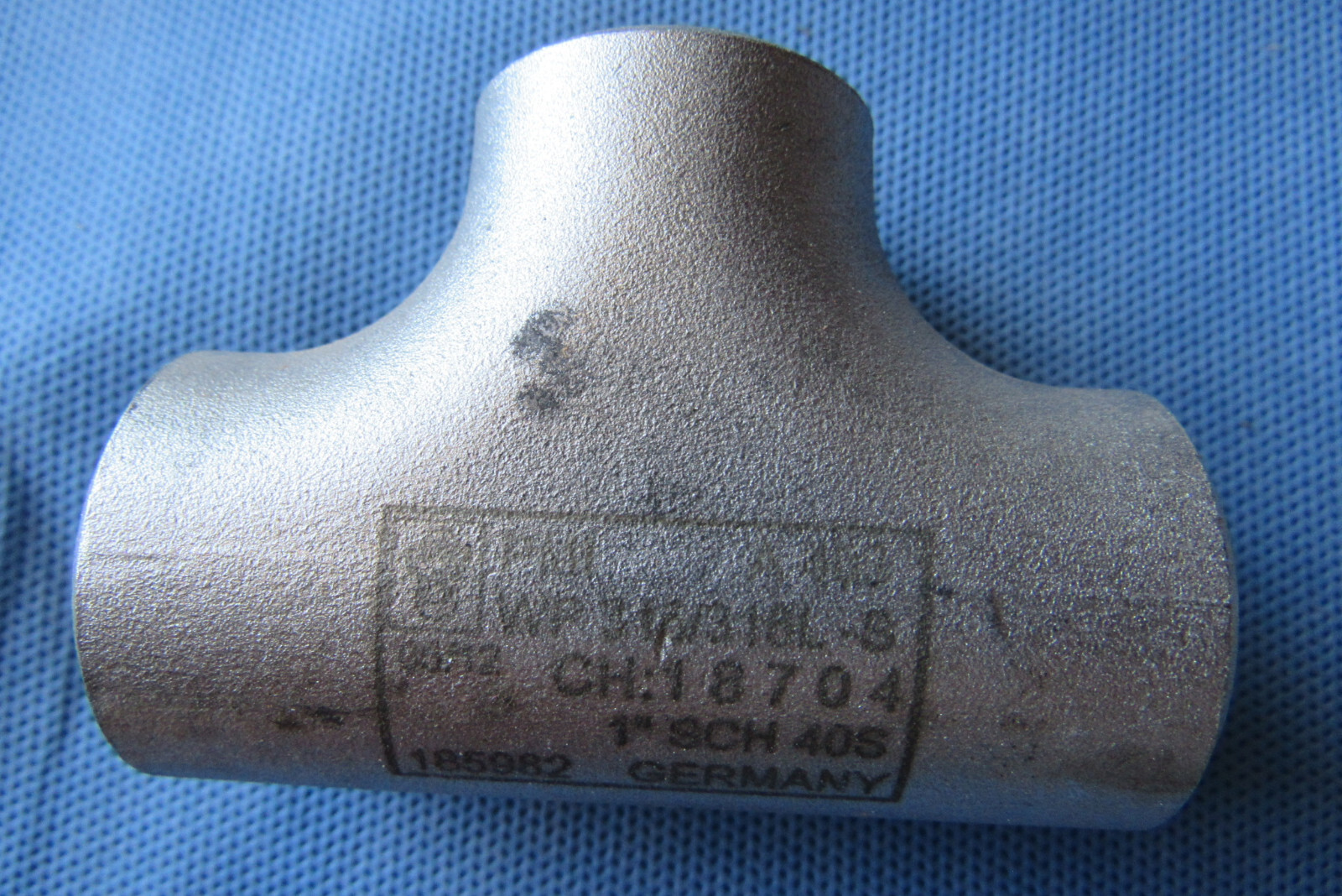 New PMI 1″ TEE Sch 40 WP 316/316L Stainless Butt Weld Pipe Fitting A403 Germany