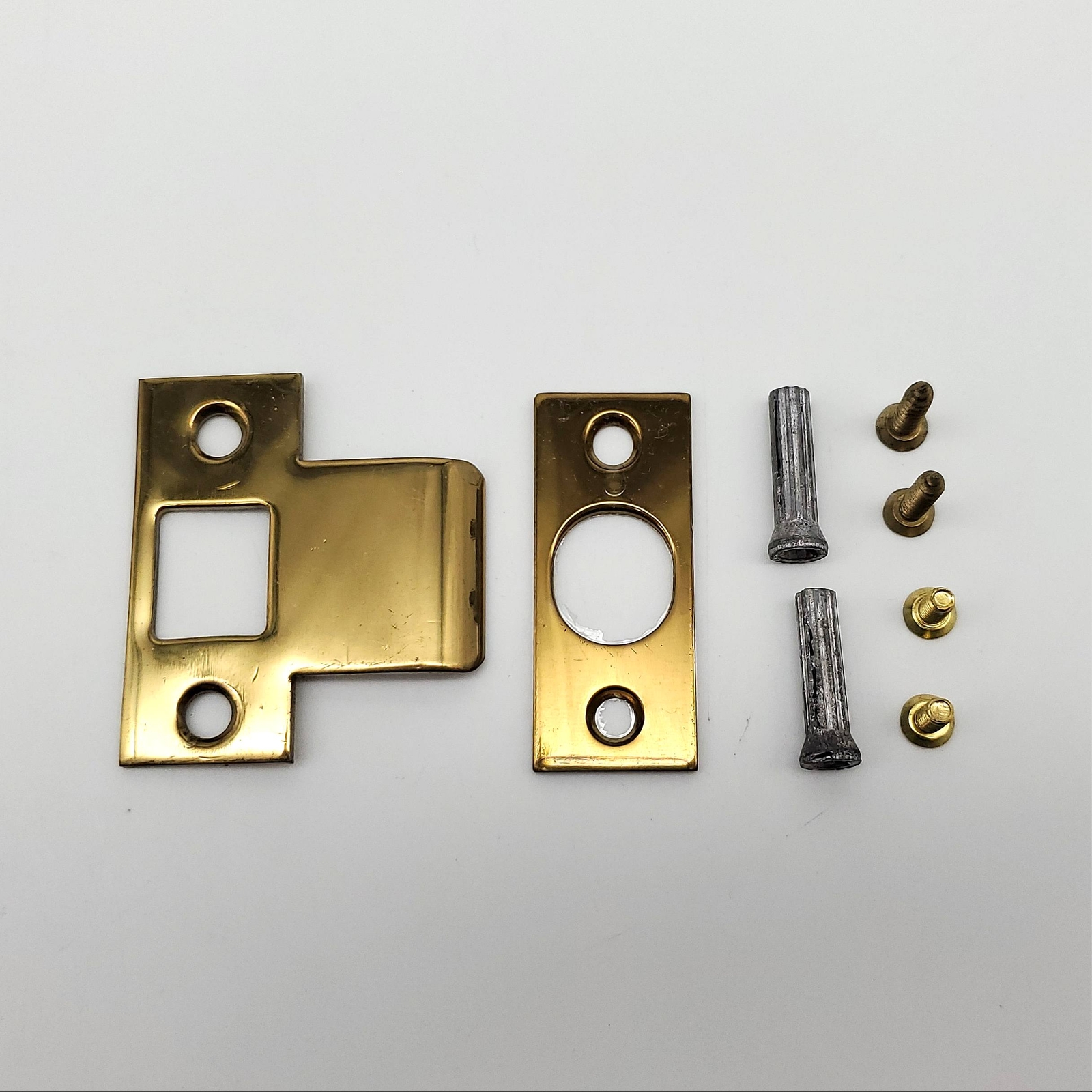 Ives 09-81 359B3 Mortise Strike Package Bright Brass with Screws Harrow USA Made