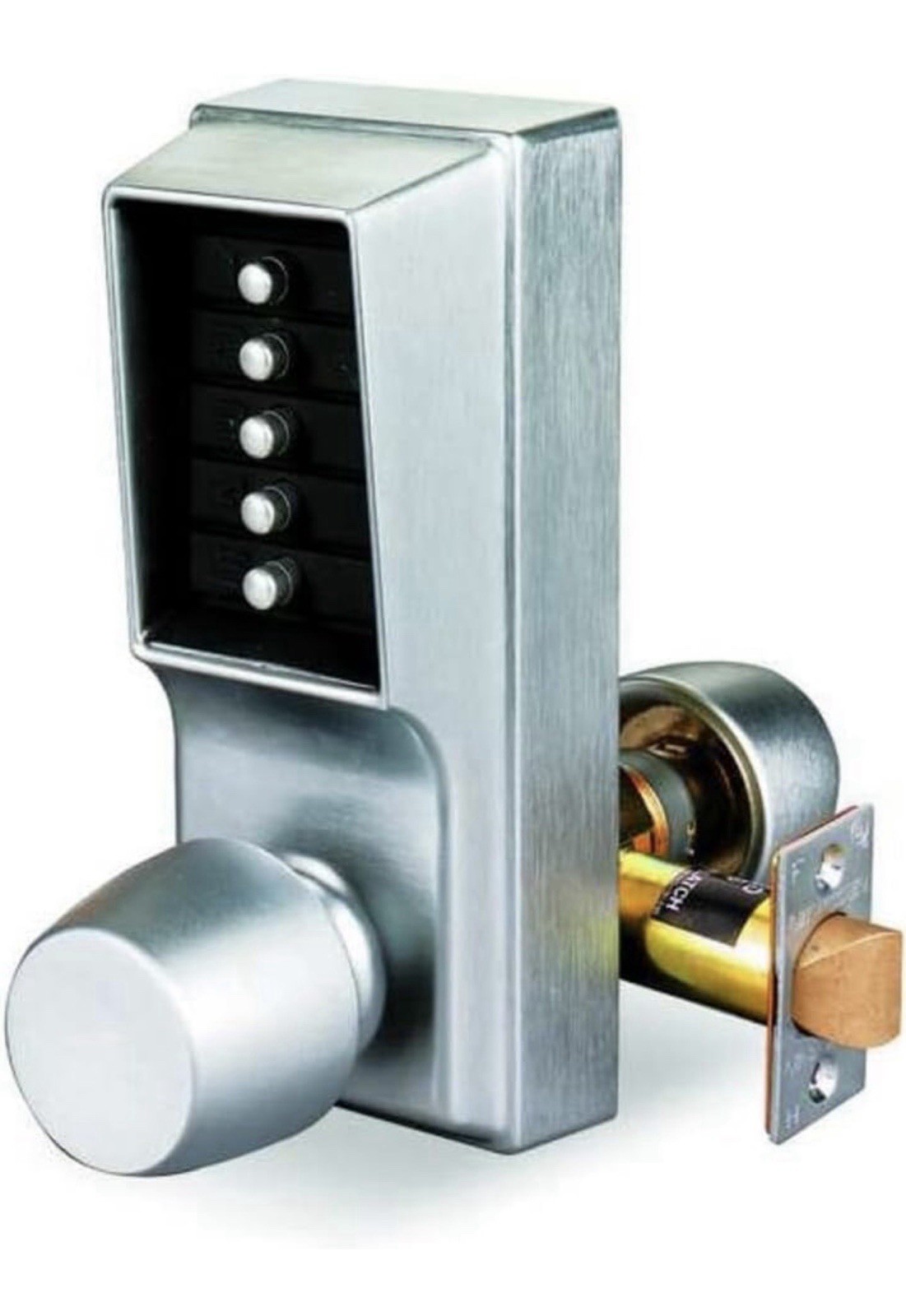 Kaba Simplex 101126D41 Mechanical Push Button Lockset Knob Commercial NEW Open