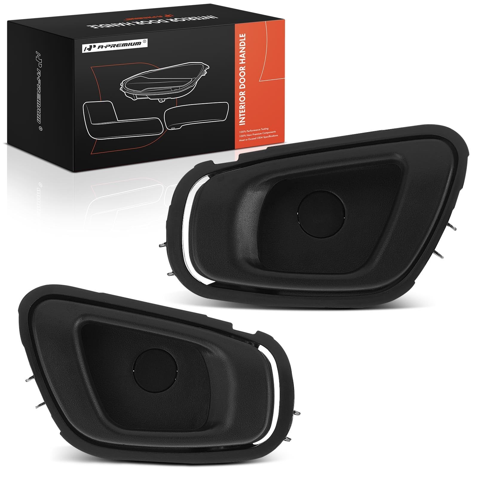 Door Handles for Spark 2013-2016 Textured Black 2PC Set Front Driver Passenger