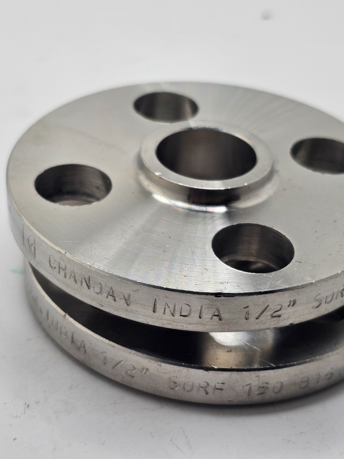 (QTY 2) Chandan Slip on Flange 1/2″ 150 Raised Face Stainless Steel F316/316L