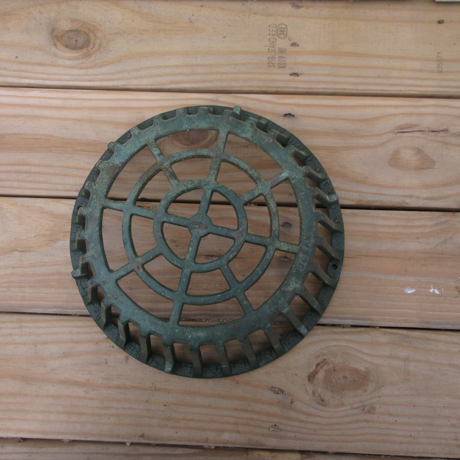 Josam 13″ Cast Iron Green Drain Dome Grate 5″ High