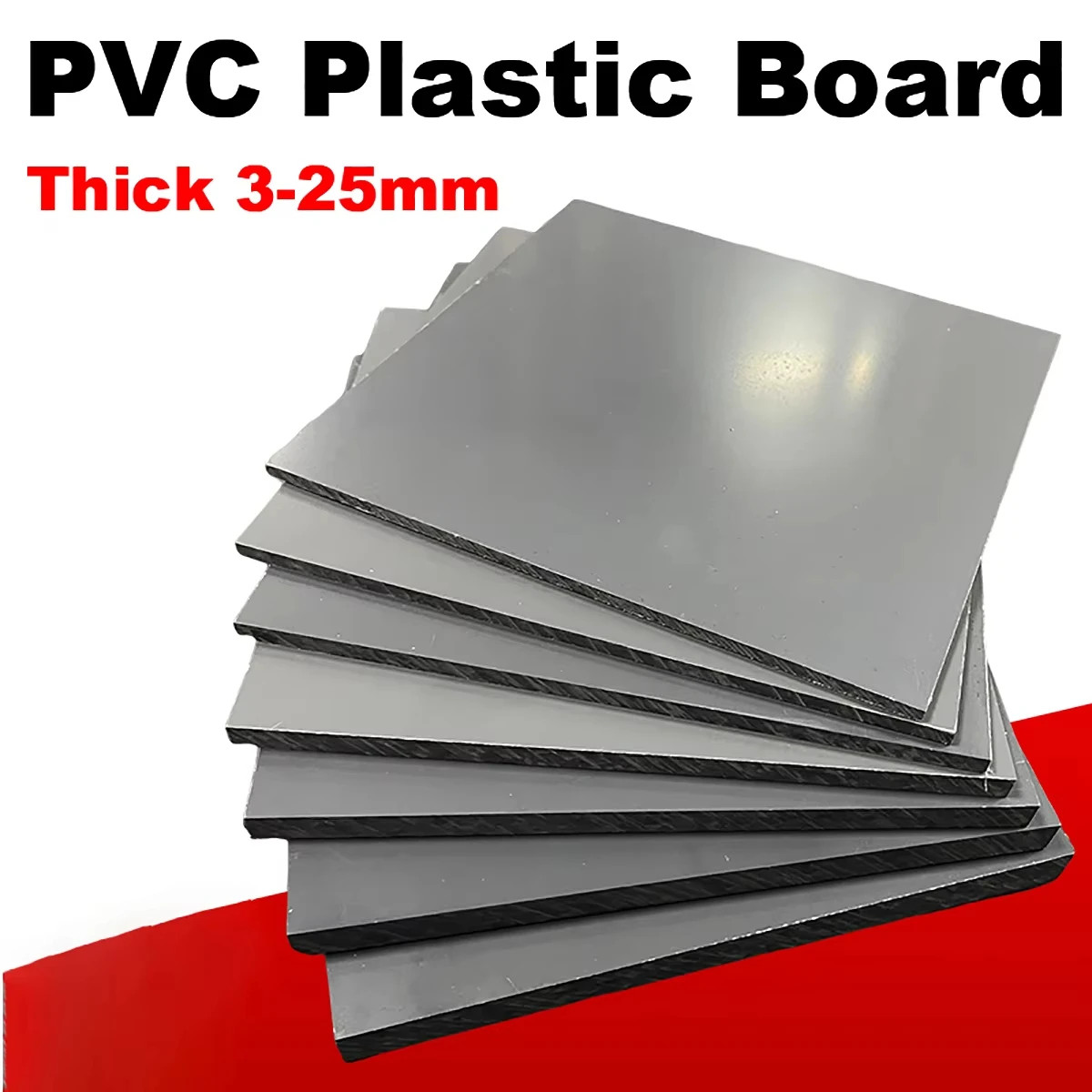 Gray PVC Plastic Board Hard Plate Engineering Polyvinyl Chloride Plastic Sheet