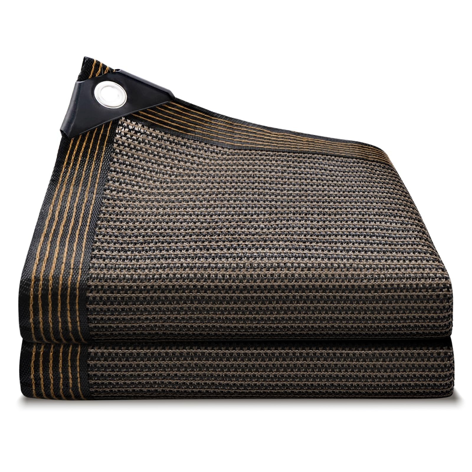 90% Coffee Brown Shade Cloth, 10 x 20 ft with Reinforced Grommets | Durable m…