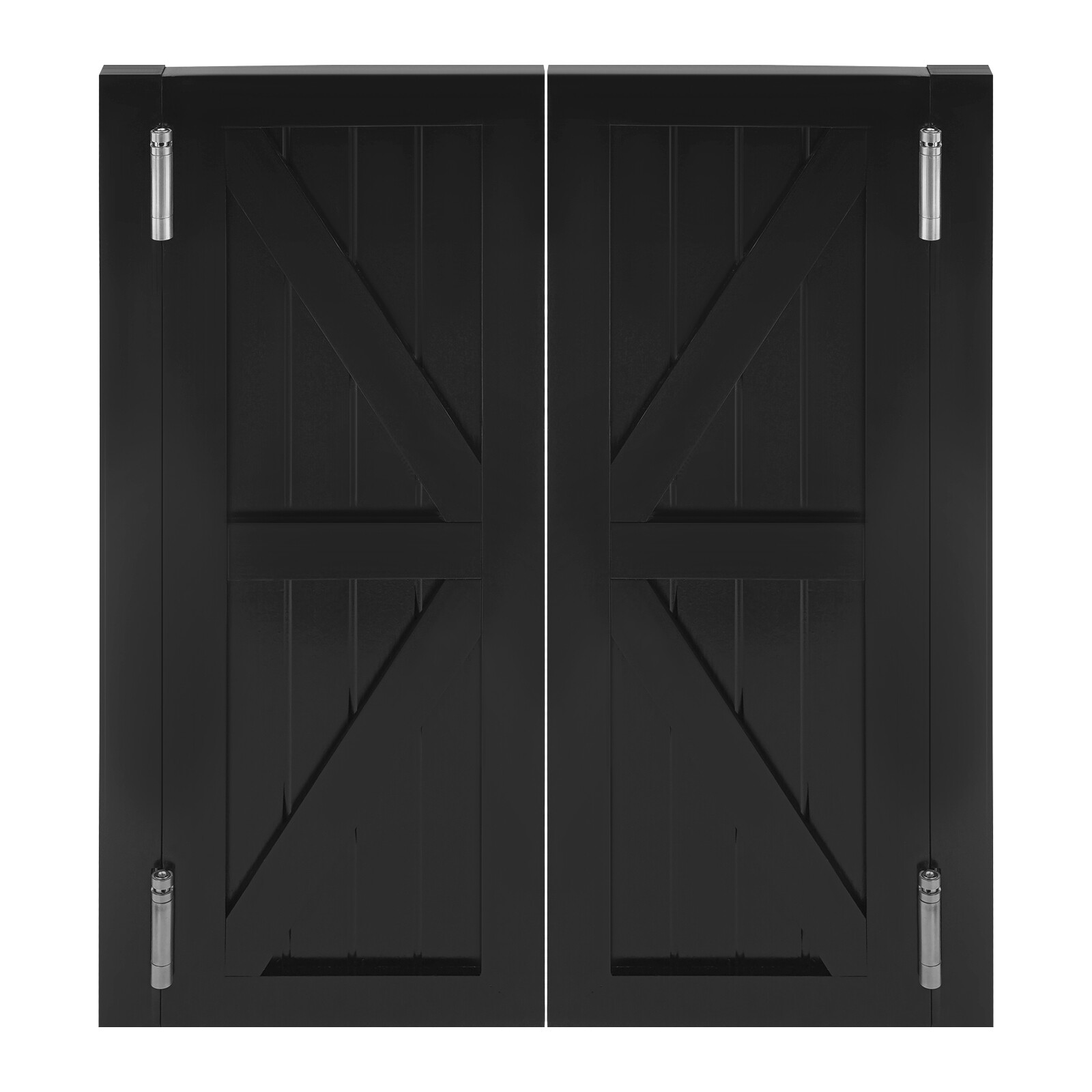Dual Partition Door, Partition Door, Porch Entrance Door 90x70x3.5cm Black