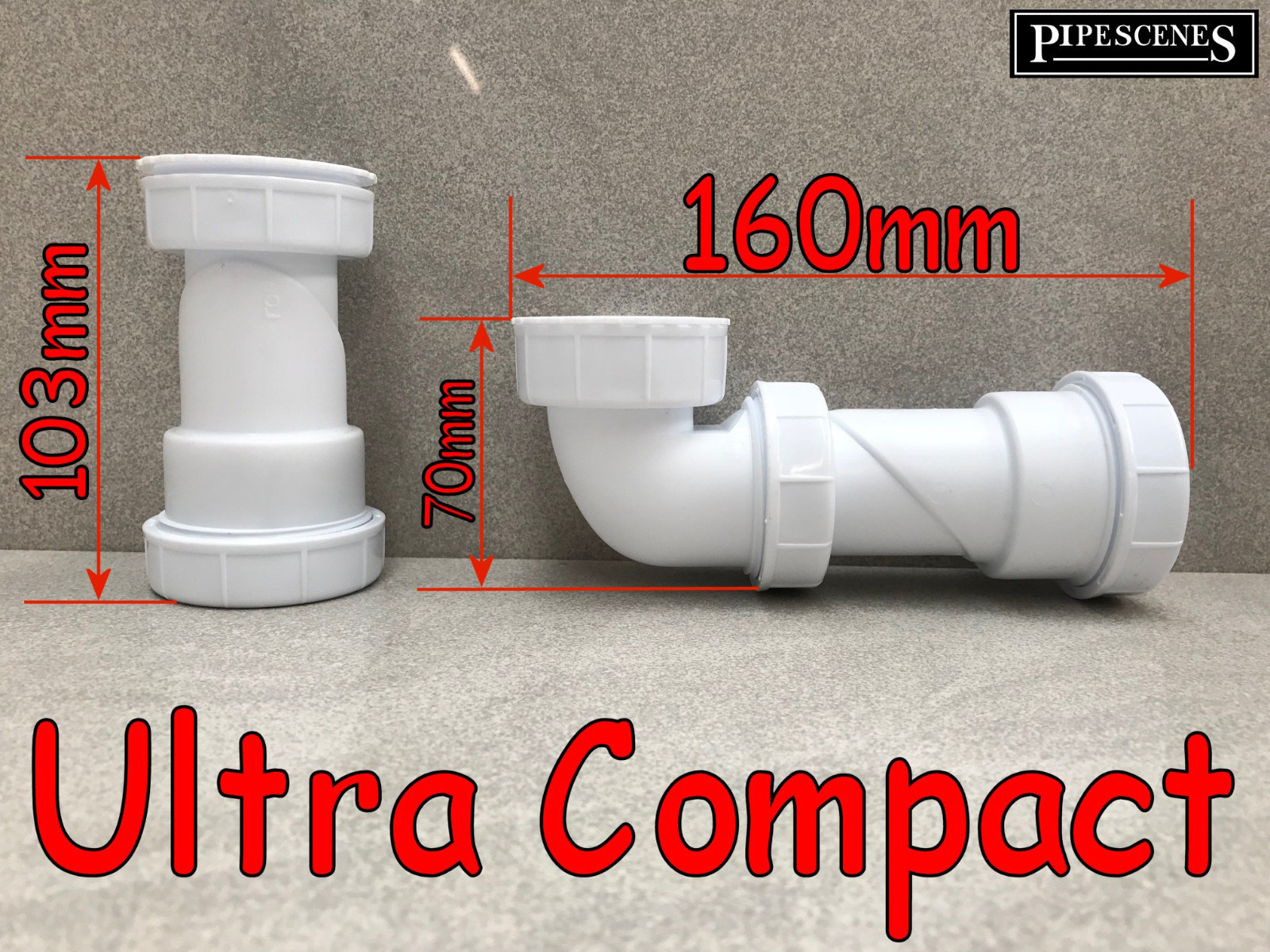 Universal Waterless Basin Bath Shower or Kitchen Sink Waste Trap 32mm or 40mm