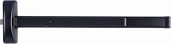 BRINKS COMMERCIAL 32-in Aluminum Universal reversible Rim Exit Device Black