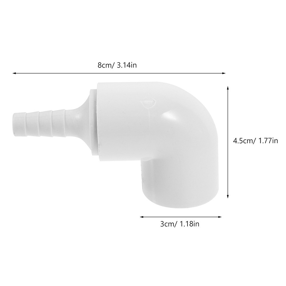 2 Pcs Hydroponic PVC Pipe Connector Adapter Fittings for Indoor Garden Setup