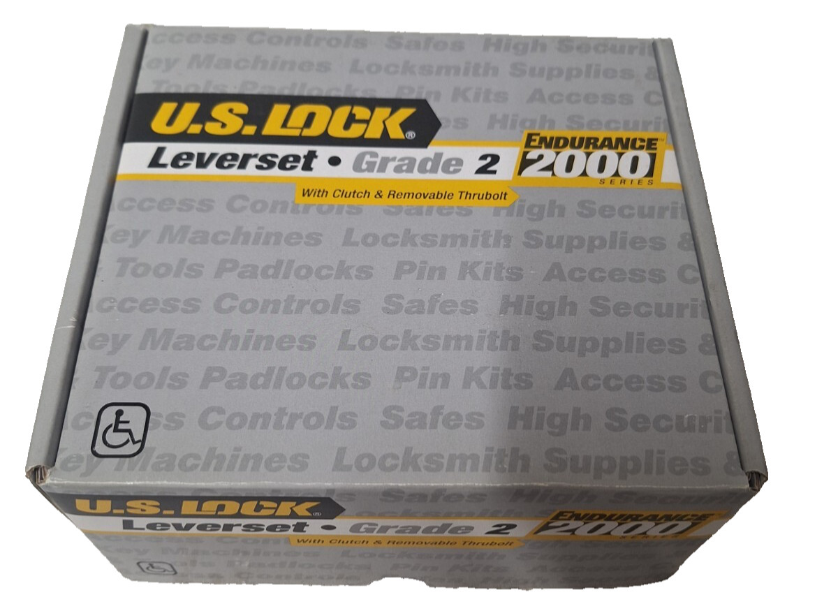 U.S. LOCK Leverset Endurance 2000 U.S. LOCK Lev grade 2 keyed, ADA compliant NEW