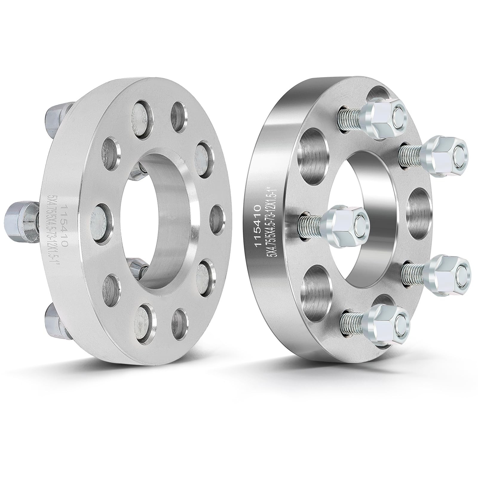 2X 1 5×4.75 to 5×4.5 Wheel Spacers Adapters 12×1.5