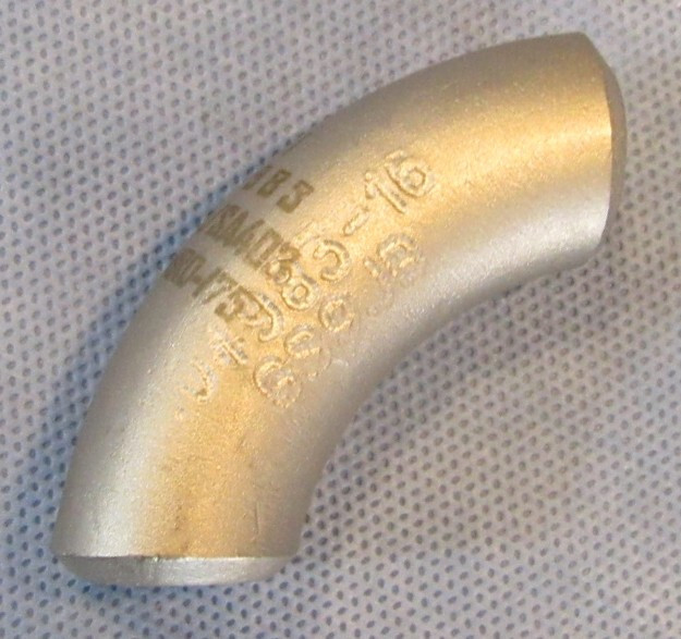 PMI 1/2″ Butt Weld BW 90° Elbow Long Radius LR Stainless Steel SS 316 SCH 160