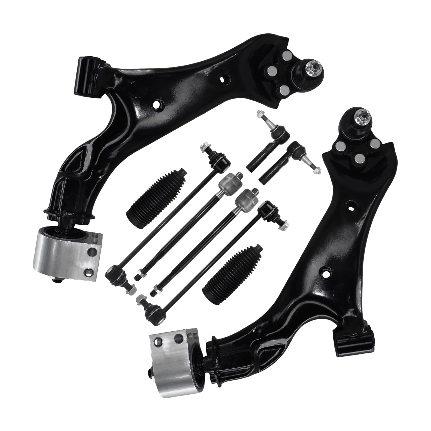 Control Arm Ball Joint Sway Bar Tie Rod Boots 10-17 Chevy Equinox Terrain 10pc