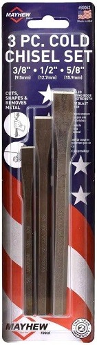 Mayhew 89062 – 3 PC Cold Chisel Set, Carded – 1EA