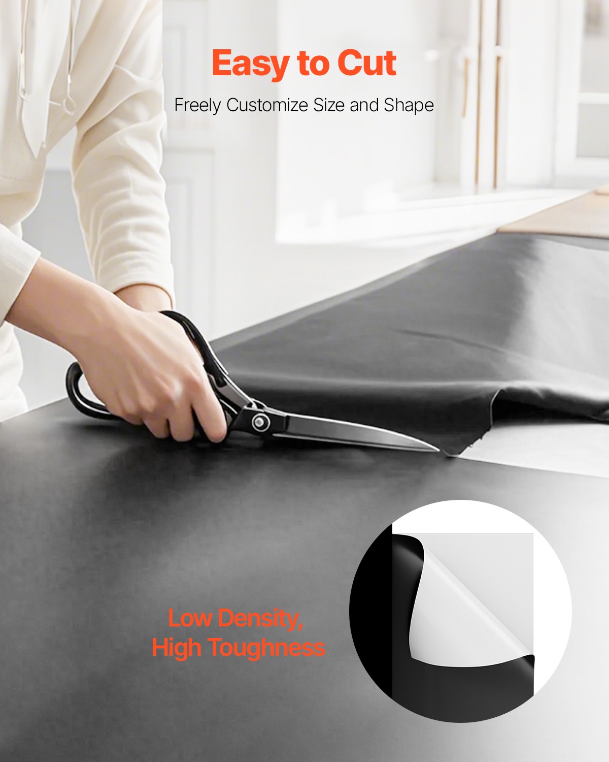 6Mil Plastic Sheeting Roll 10 x 100 FT Heavy Duty Film Black & White