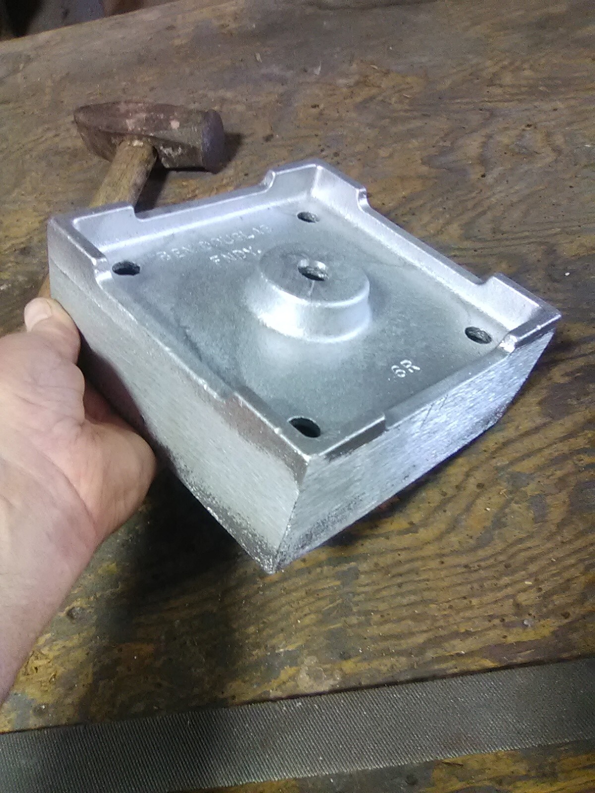 ROUGH CUT Post Base, Anchored, 6×6,Heavy Cast Aluminum,MADE IN USA, 12 count
