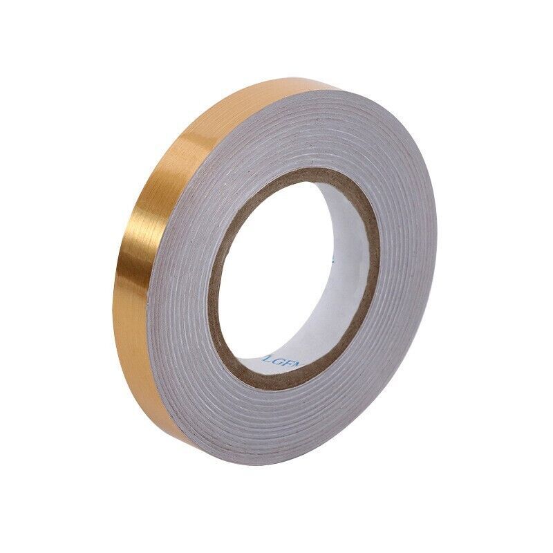 Molding Trim Gap Sealing Tape 0.5cm X 50m Brushed Gold Tone
