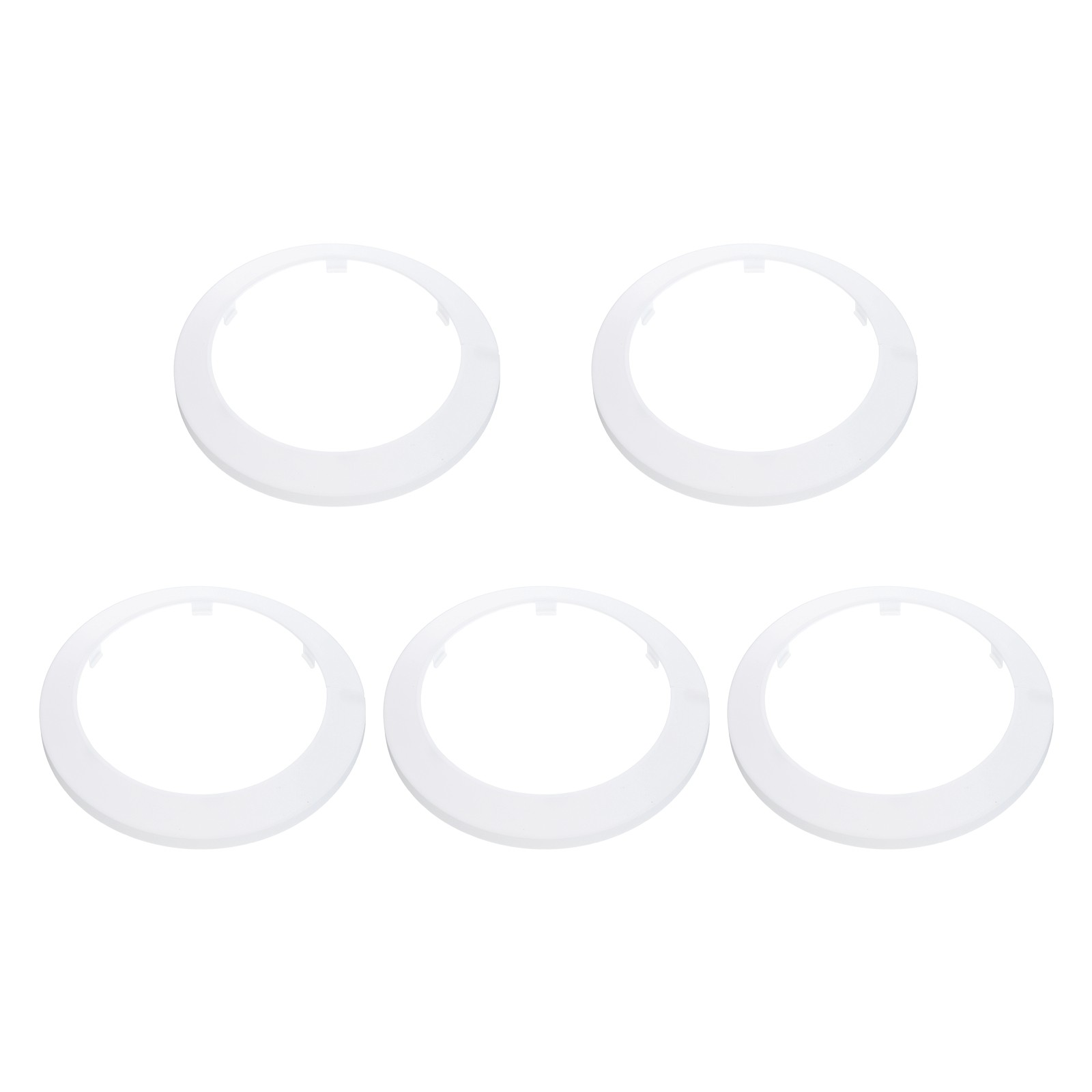 5PCS Flange Pipe Cover Decor for 4.5in/115mm Pipe Cover Decor, White