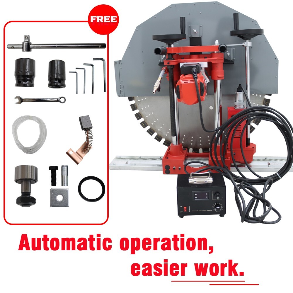TECHTONGDA Heavy Duty Concrete Wall Cutter 220V 9.35HP for Brick/Concrete Wall