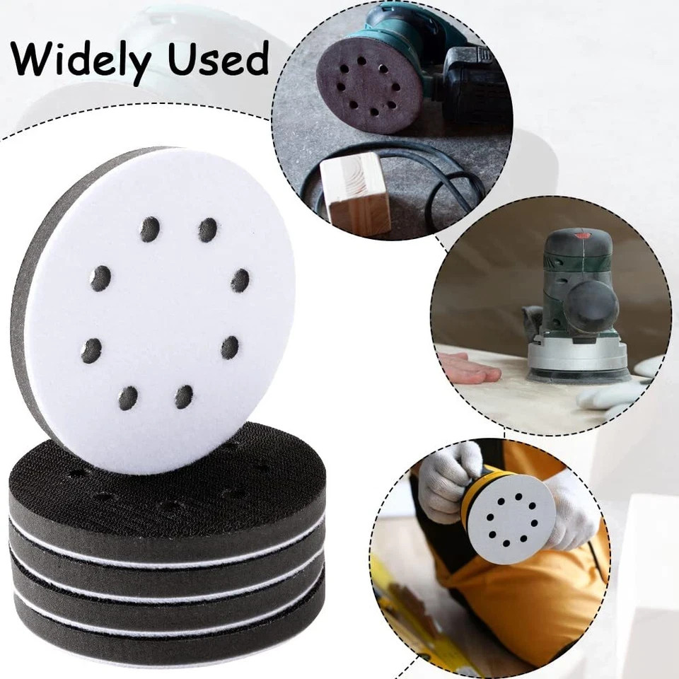 6″ DA Sander Pad Kit Hook Loop Backing Plate + 5PCS Foam Interface Pads
