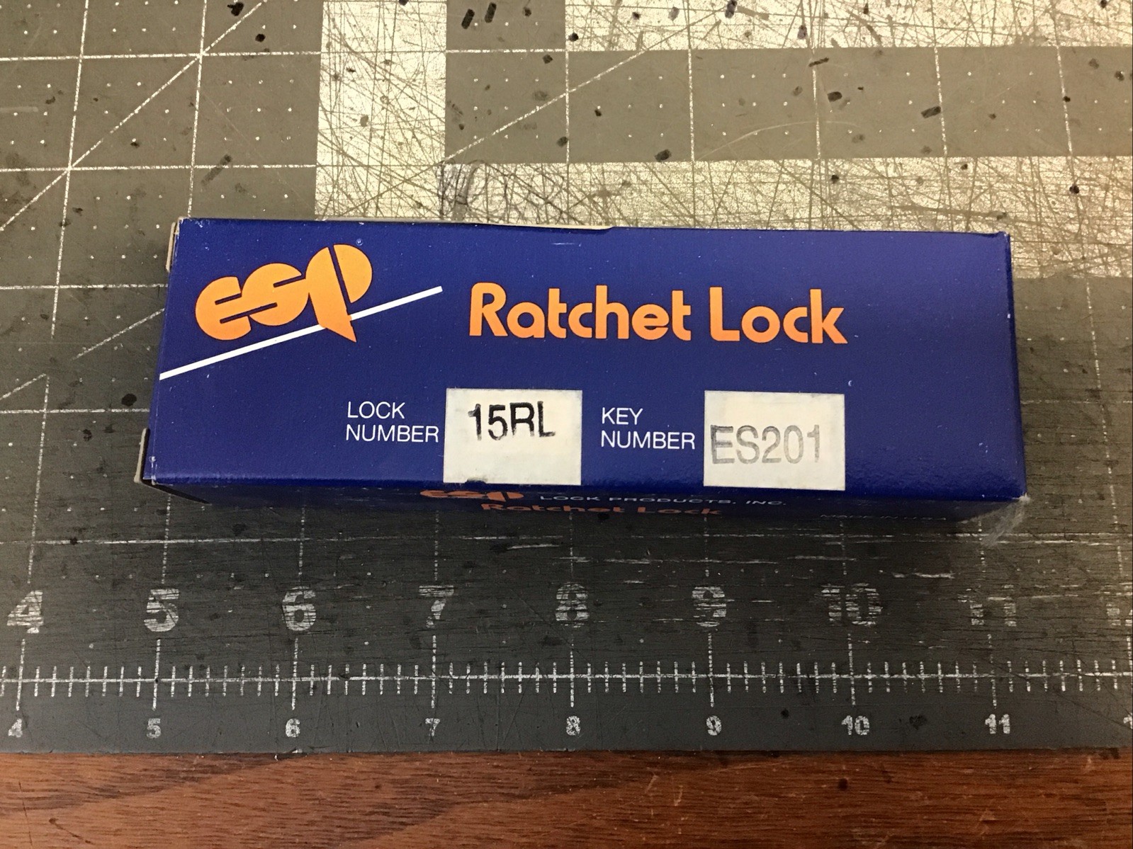 Ratchet Lock ESP Glass Case Lock 15RL Key Number ES201 (LB46V)