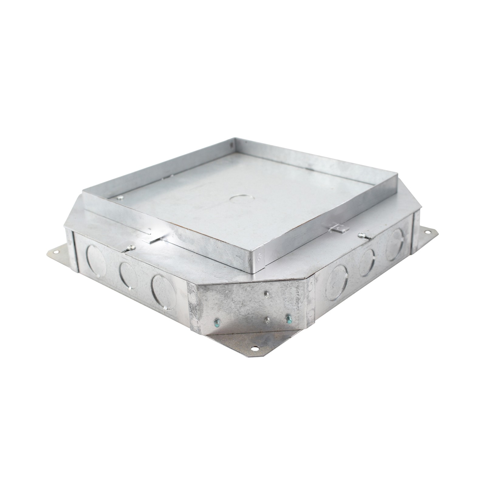 THOMAS & BETTS 667-SC 4 GANG RECESSED STAMPED STEEL FLOOR BOX