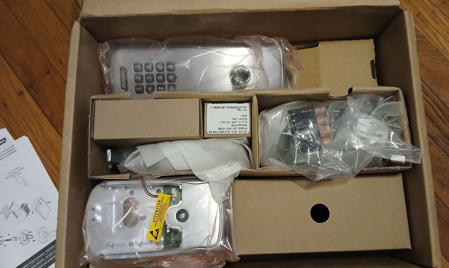 SCHLAGE CO200CY50 KP SPA 626 PD Right Hand Electronic Keyless Entry Door Lock