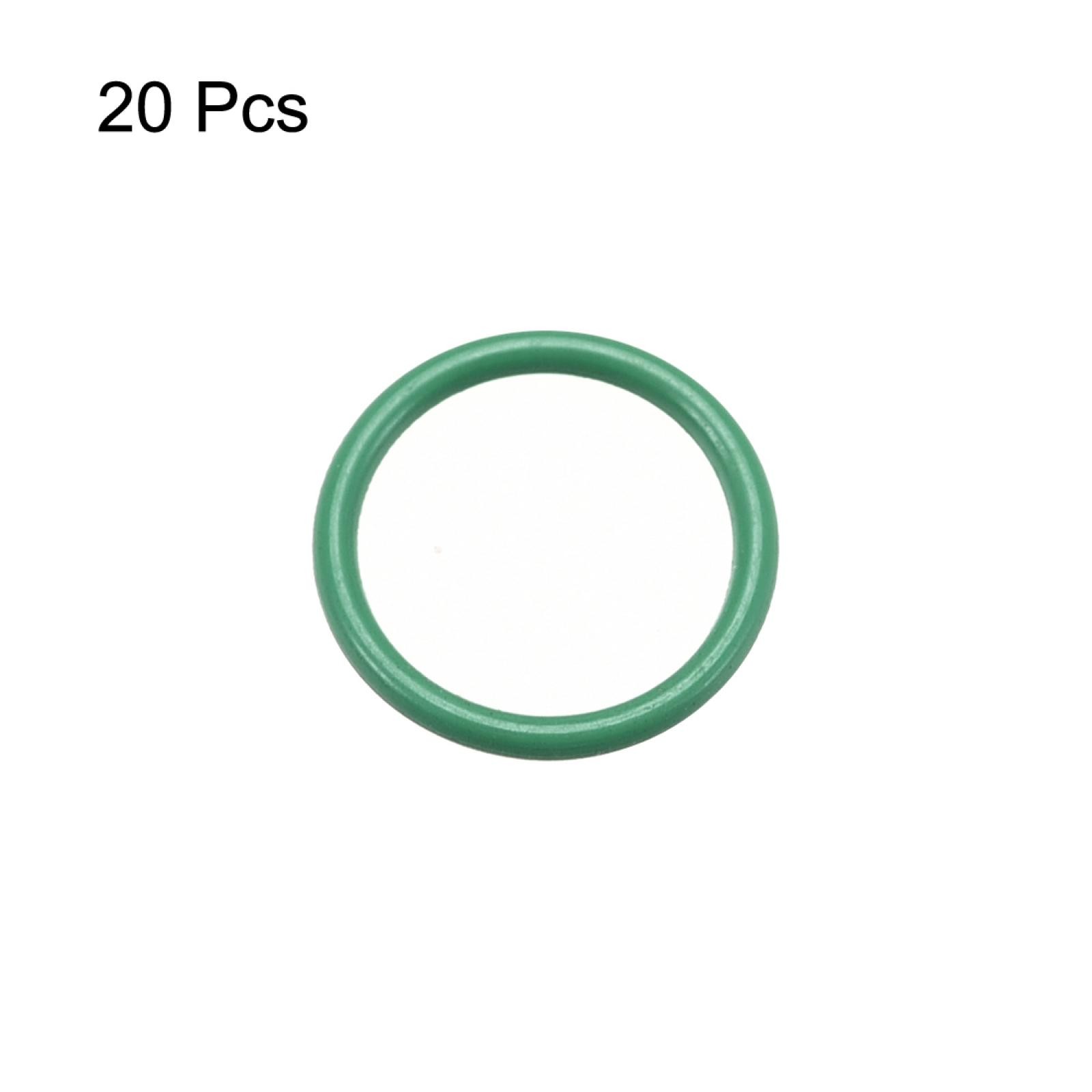 20Pcs 10mm x 1mm FKM O-rings Heat Resistant Sealing Ring Grommets Green